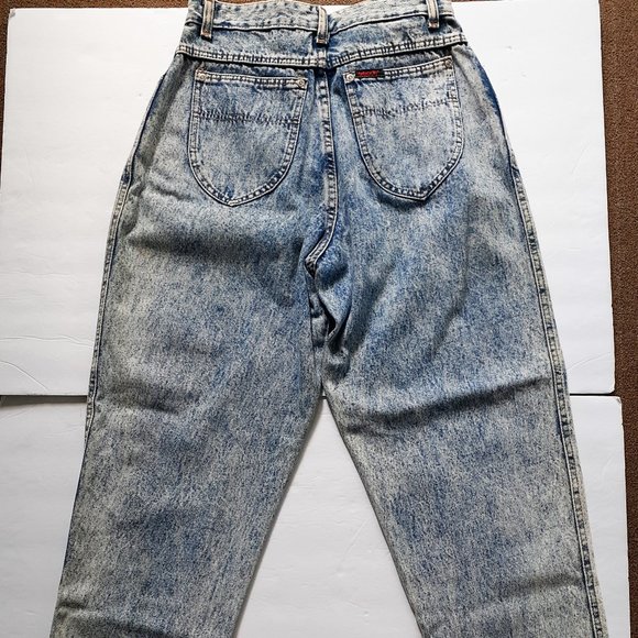 Vintage 80s Jeans Acid Wash High  Rise Waist Mom Sasson - Picture 11 of 16